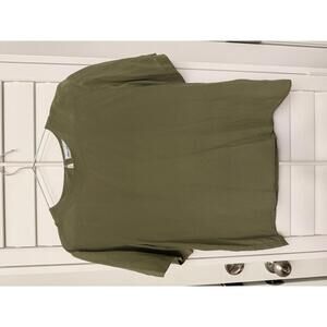 Anna and Frank 100% silk short sleeve blouse size Large